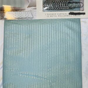 Shower Curtain & Hooks